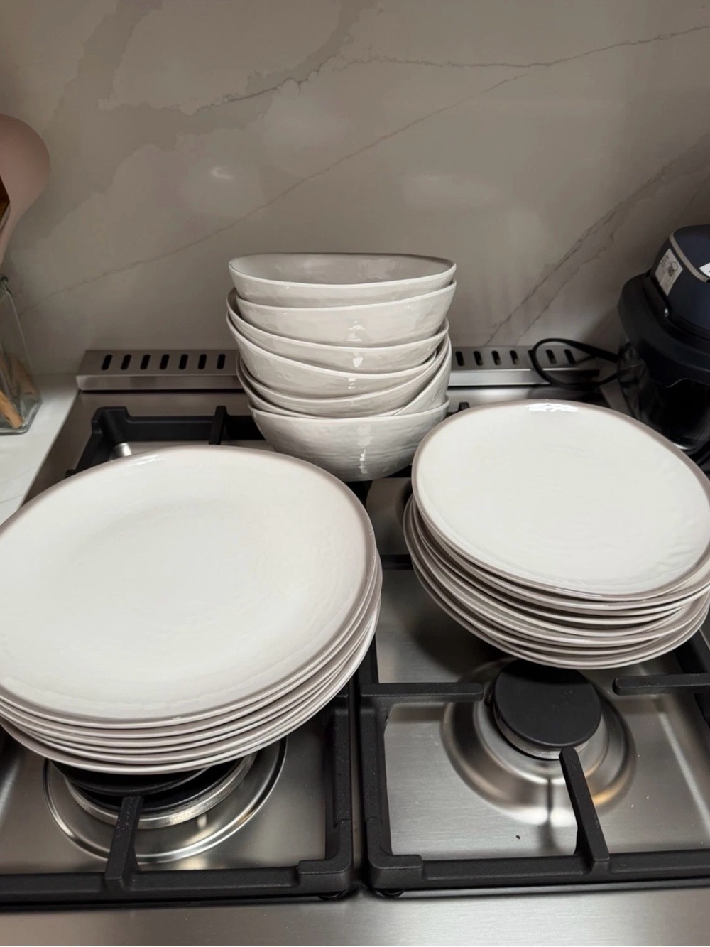 Melamine Dinnerware Set - 12-Piece Stack